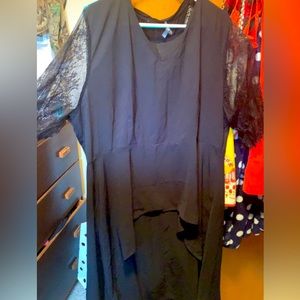 Size 3XL Blouse Shirt with Sheer Sleeves by Shein